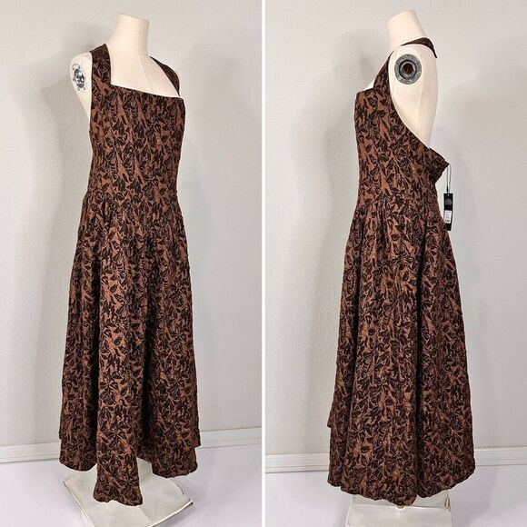 NWT Fashion Nova Meredith Jacquard Maxi Dress XL Regency Wedding Holidays - Picture 6 of 11